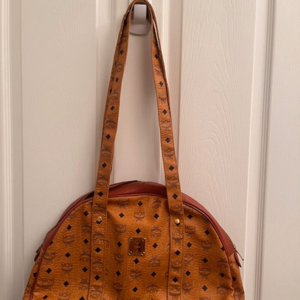 Authentic Vintage MCM Shoulder Bag MCM Cognac Visetos Excellent Condition